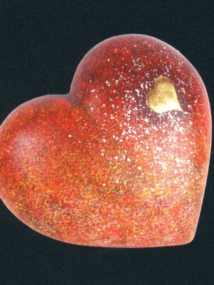 Design-Naturstoffurne real-GOLD HEART 2020